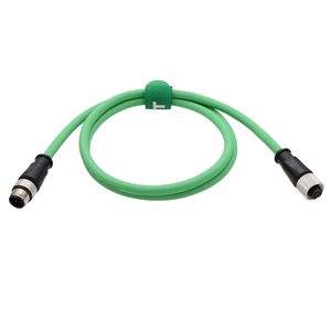 Cable Ethernet HangTon M12 de 4 pines con código D, macho a hembra, para codificador, sensor, cámara, Profinet, grado industrial - Product Image 1