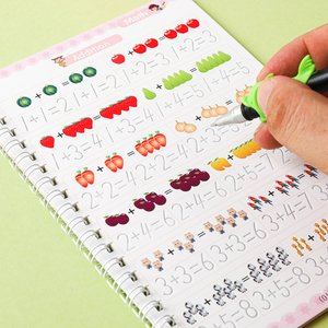 En Stock, Juego de <span class=keywords><strong>4</strong></span> Cuadernos Mágicos Sank para Practicar la Escritura a Mano, Cuadernos Educativos Preescolares para Niños - Product Image 5