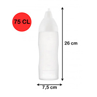 Distributeur de sauce transparent CL.75 Anti-goutte Dosage précis pour outils de dessert