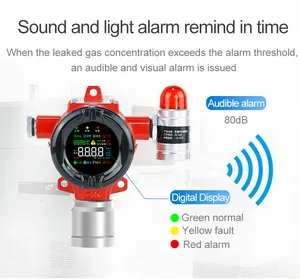 Fixed Gas Detector Refrigerant Benzene Gas Detector LCD Display With IP66 For Industrial