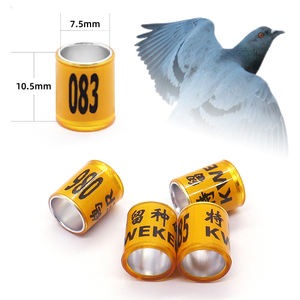 GSF Custom Bird Leg Bands 2025 Custom Your Name Número de teléfono Canary Parrot Lovebird Pigeon Rings - Product Image 1