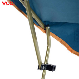 Silla Plegable para Exteriores Woqi, Color Azul Marino, Marco de Aluminio, Tela de Poliéster, Uso en Jardín, Ligera, Portátil, con Parasol - Product Image 1