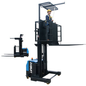 Harga Murah Gudang Listrik Sangat Tuas Pemetik Pesanan 1 Ton 1.5 Ton Listrik Mencapai Truk Forklift Stacker untuk Dijual - Product Image 1