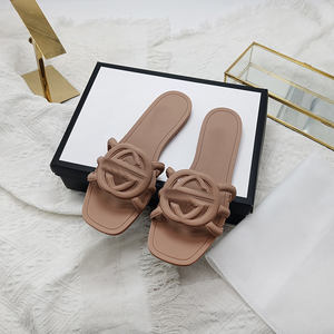 รองเท้าแตะแฟชั่นผู้หญิงสีลูกกวาดรองเท้าแตะผู้หญิงรองเท้าแตะส้นแบนสำหรับฤดูร้อน - Product Image 4