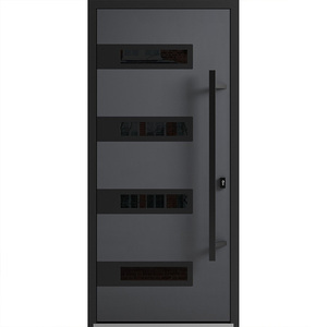 <span class=keywords><strong>Puerta</strong></span> de Acero Moderna de 36"x80" <span class=keywords><strong>para</strong></span> Entrada Exterior, <span class=keywords><strong>Puerta</strong></span> de Acero con Transom y Bisagras Ocultas, Venta al por Mayor en China - Product Image 5