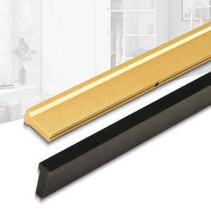 Full-length Edge <strong>Finger</strong> Puller, Hidden Cabinet Handle, Edge Aluminum Alloy Kitchen and Bathroom Back-hanging Handle - Product Image 1