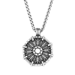 Yunnique-collar con colgante de brújula vikinga de acero inoxidable para hombre, joyería de diseño geométrico, accesorio de moda - Product Image 5
