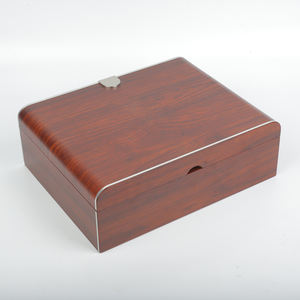 Caja de Almacenamiento Rectangular de Madera Natural MDF Hecha a Mano, Organizador de Bolsitas de Té y Cosméticos, con Logotipo Estampado en Caliente, Empaque de Regalo Artesanal - Product Image 3