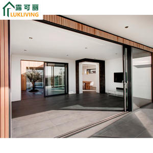 Lukliving accessoires en aluminium pour portes coulissantes et fenêtres dernières portes coulissantes <span class=keywords><strong>anti</strong></span>-<span class=keywords><strong>bruit</strong></span> modernes - Product Image 2