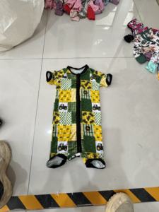 Yyウエスタンニット竹ビスコース双方向ジッパーカスタム子供用パジャマ半袖ロンパーセット卸売 - Product Image 6