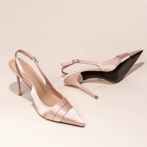 Sandales à talons fins et plateforme pour femme, tendance mode été automne hiver, à bride unique, à enfiler, antidérapantes, talons hauts à la française - Product Image 2
