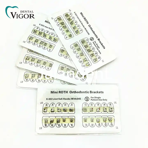 Nha khoa tiêu hao chỉnh nha khung 0.018/ 0.022 khe cắm tiêu chuẩn mini <span class=keywords><strong>edgewise</strong></span> <span class=keywords><strong>Roth</strong></span> <span class=keywords><strong>MBT</strong></span> kim loại niềng răng - Product Image 1