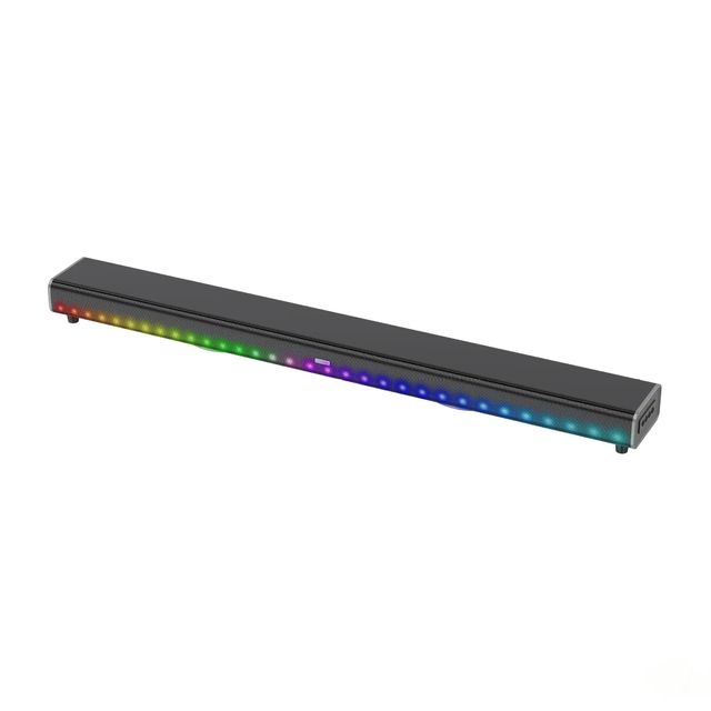 Europe Hotsale LED Luminous Soundbar Stereo Computer Speakers Player Wireless Audio Sound Bar
