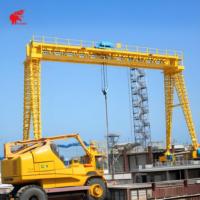 Grosir harga murah teknik 6Ton 10ton 12ton 15ton 20ton 30Ton nilai tipe rangka Double Girder Hook Gantry Crane untuk dijual