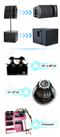 Système de son actif Offre Spéciale VRX932 pour petite scène 12 pouces Line Array haut-parleur support de sol haut-parleur de puissance actif ou passif
