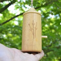 Nouvelle Offre : Nid d'oiseau en bois pour colibris – Maisonnette chaude pour la décoration de jardin, villa écologique pastorale pour oiseaux, lit pour animaux de compagnie