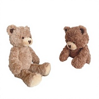 Peluche Ours Blanc en Forme de Cœur, Jouet en Peluche Bouclé pour Enfants, Cadeau Saint-Valentin, Poupée pour Machine à Pinces, Âges 8-13, Polyester