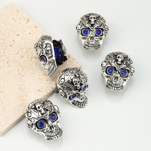 Skull Clay Drill Ball Straight Hole Beads <b>Diy</b> Mobile Phone Chain Key Chain <b>Bag</b> <b>Accessories</b> <b>Diy</b> Bracelet Loose Beads - Product Image 4