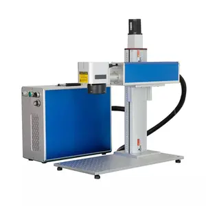 2.5D 3D 50W Aluminium Stainless Steel Relief Deep Engraving Lazer Equipment Desktop Split Type Pulse Fiber Laser Marking Machine