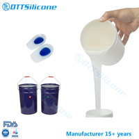 Caoutchouc de silicone de RTV-2 médical de haute qualité pour la fabrication de caoutchouc de silicone de semelle intérieure en silicone