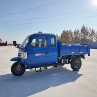 Tricycle utilitaire hybride 250cc à trois roues, carrosserie ouverte, refroidissement par air, diesel/essence