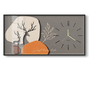 Huamiao bán buôn thời trang sáng tạo phòng khách đồng hồ treo tường kết hợp cuộc sống động vật trang trí pha lê sứ sơn đồng hồ - Product Image 6