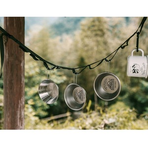 1.5m Outdoor Camping <b>Rope</b>, Nylon Webbing Hanging Attachment, Clothesline, <b>Lighting</b> Hanger <b>Rope</b> with Carabiners - Product Image 2