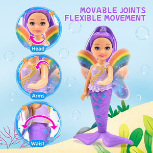 <span class=keywords><strong>Muñeca</strong></span> <span class=keywords><strong>Sirena</strong></span> de 5 Pulgadas con Alas de Arcoíris, Vestido DIY, Articulaciones Móviles, <span class=keywords><strong>Muñeca</strong></span> Princesa, Juguetes para Niñas, Regalo de Cumpleaños - Product Image 4