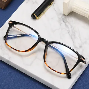 Kacamata MS 95980 Produk Terlaris 2022 Bingkai Logam Unik Bingkai Logam Perempuan Kacamata Penghalang Cahaya Biru