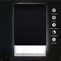Store enrouleur occultant intégré 100% polyester, tissu uni, anti-UV, isolant thermique, sécurité enfant, facile à installer et à utiliser