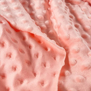 ผ้าโพลีเอสเตอร์100% ใหม่สีทึบลายจุดสำหรับทารกผ้าห่มแบบด้านเดียว - Product Image 5