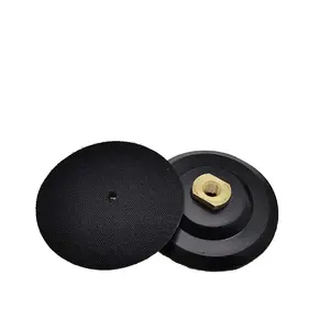 PEX 100mm Rubber Backer Pad For Diamond Polishing Pad Thread Hook Loop Sanding Disc Backing Holder Polisher Adapter
