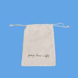 Sac à cordon - Réutilisable et portable - Coton - Cadeau promotionnel - Taille et logo personnalisables |   Nous aidons les marques à devenir ce qu'elles veulent être - Product Image 5
