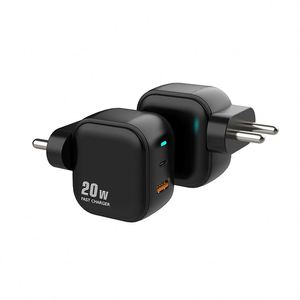 Nhà máy ấn độ cắm thân thiện với môi 20W PD sạc nhanh Power Adapter A + C Loại C tường sạc với LED hiển thị và OTP bảo vệ - Product Image 5