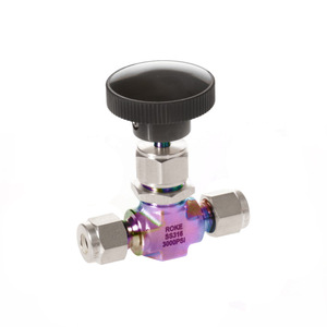 วาล์วเข็มสแตนเลส SS316 3000Psi ทนแรงดันสูง ทนสารเคมี แบบตรงผ่าน - Product Image 1