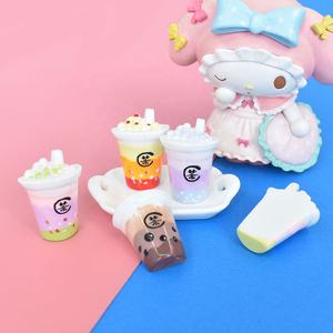 Breloques en résine en forme de bouteille de boisson sucrée et de tasse, cabochons à dos plat pour la décoration DIY de pinces à cheveux et de coques de téléphone portable - Product Image 4