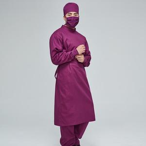Uniformes Médicos de Alta Calidad, Modelo OEM, Uniformes de Doctor con Logotipo Personalizado, Bata de Operación Verde Oscuro Tejida, Bata de Paciente Transpirable, Uniforme de Enfermería - Product Image 2
