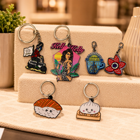 Porte-clés en émail personnalisé, porte-clés en alliage de zinc irrégulier, illustration de dessin animé, porte-clés avec logo, souvenir, étiquette de clé pour la promotion