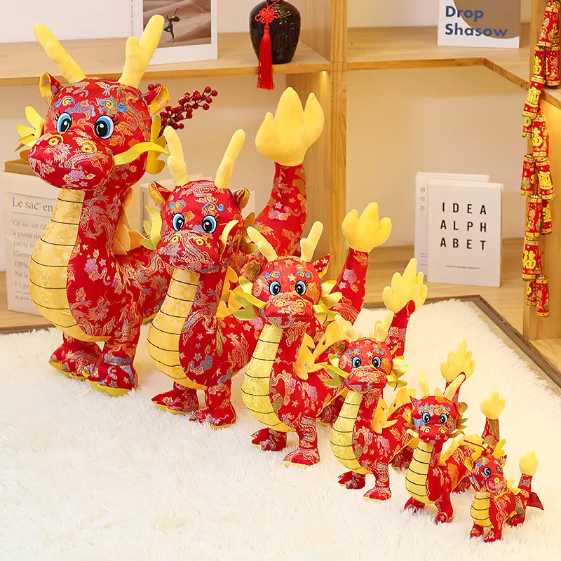 Nieuw Binnen Chinees Nieuwjaar Draak Traditioneel Maandecor Lucky Dragon Festival Feestdecoratie Op Maat Kinderspeelgoed Benodigdheden