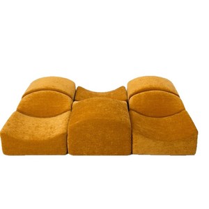 Modular <b>Sofa</b> L Shape Velvet Fabric Foam Filling Modern Living Room Furniture - Product Image 5