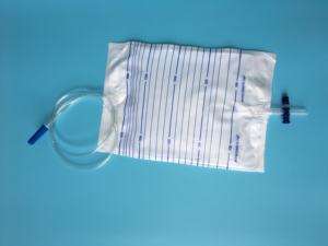 Válvula t médica descartável, válvula t adulta 1500ml plástico saco de drenagem de urina de coleta - Product Image 3