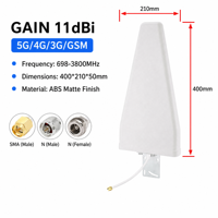 Antenne Yagi log-périodique sans fil à gain élevé 698 MHz 2700 MHz, connecteur N femelle, 10 dBi, pour amplificateur de signal GSM 3G 4G 5G