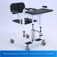 Chaise de toilette et de douche pour personnes âgées à domicile, siège de transfert, siège de salle de bain, fauteuil roulant mobile, élévateur de patient réglable