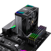 Enfriador de Aire para CPU LOVINGCOOL con Pantalla de Temperatura, 4 Tubos de Calor, Disipador de Calor de Cobre, Tapa Superior RGB, Ventilador de Enfriamiento para CPU Intel 1700 AM5 de 120 mm
