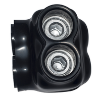 Conectores de Cable Eléctrico Negros UL QMS-S500-2, Conectores Multi-Tap Aislados, Terminales LUG de Entrada de un Solo Lado, UL y No UL