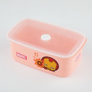 Kids Bento <strong>Lunch</strong> <strong>Box</strong> Cute Cartoon Superhero Plastic Leak Proof Food Storage Container Food Grade BPA Free for School Children - Product Image 6