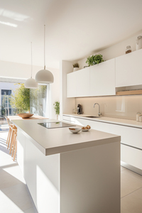 Meubles de cuisine modulaires modernes style européen/australien en bois massif écologique, décoration murale simple en panneaux de densité pour la maison - Product Image 3