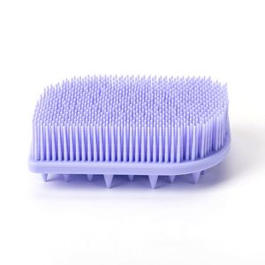 New Design Double-Sided Silicone Bath & Scalp <b>Brush</b>, Soft Shower Scrubber with Massage Bristles, for Kids & Adults - Product Image 4