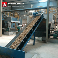 Industriële horizontale 10 ton/uur palmbladgestookte natuurlijke circulatie stoomketel met hoge veiligheid voor palmoliepersmachine