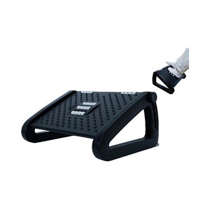 Height <b>Adjustable</b> Under <b>Desk</b> Ergonomic Plastic Footrest Stool Foot Rest With Massage Rollers Ottoman for <b>Office</b> Living Room - Product Image 1